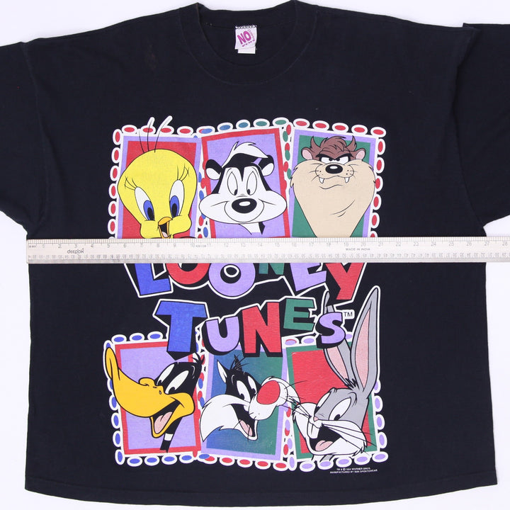 Vintage 1994 Looney Tunes Multi-Character Graphic T-Shirt 4X Made in USA Black