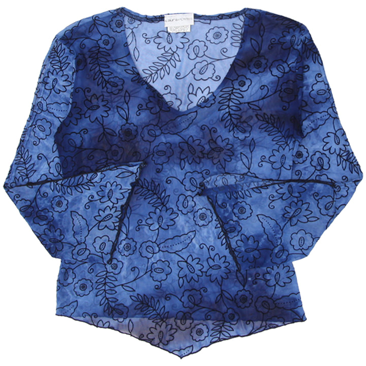 Y2K Ladies Laura Petites Long Sleeve Mesh Tops - Fashion Rerun Vintage Migration_Tops