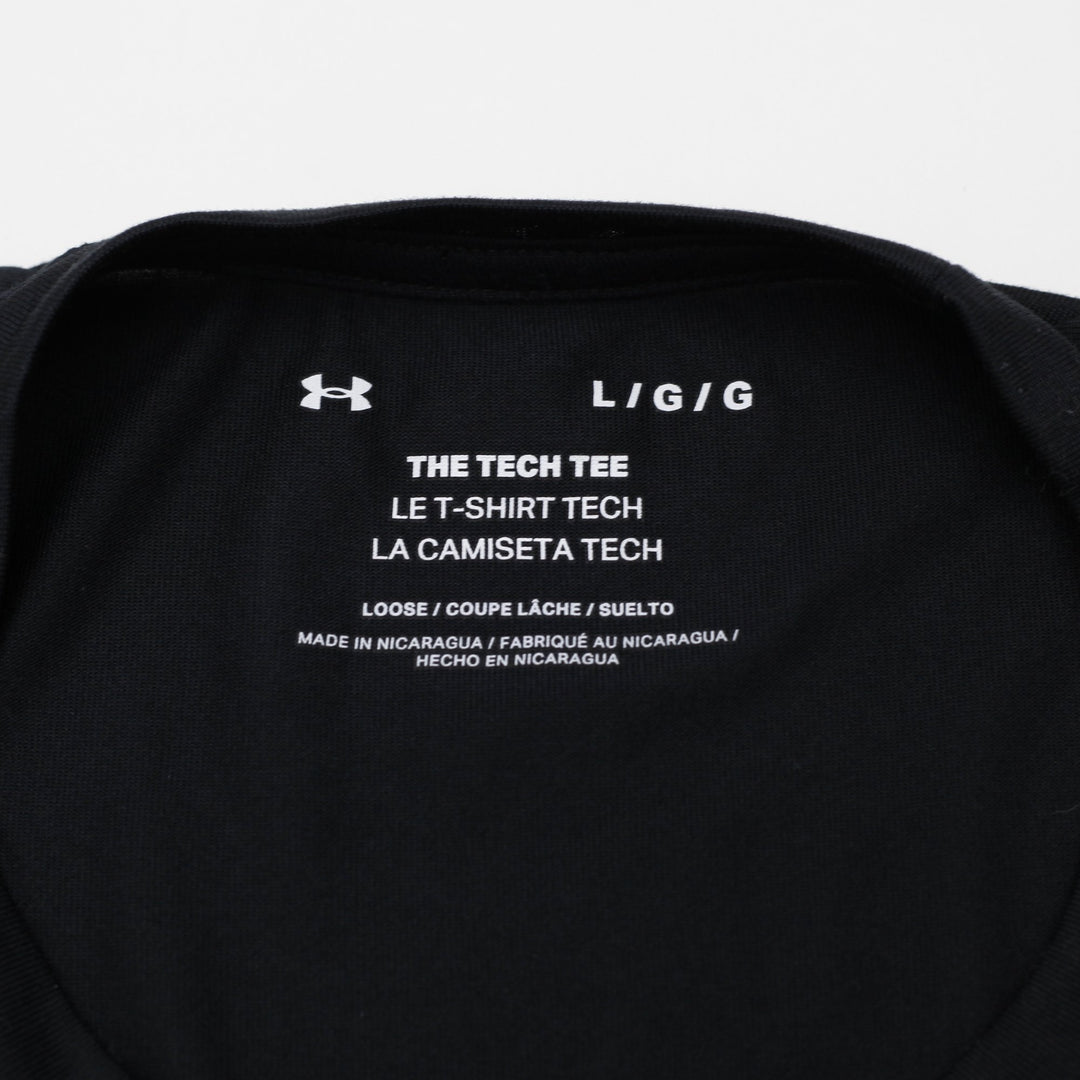 Mens Under Armour Tech Tee Black Short Sleeve Athletic Size L