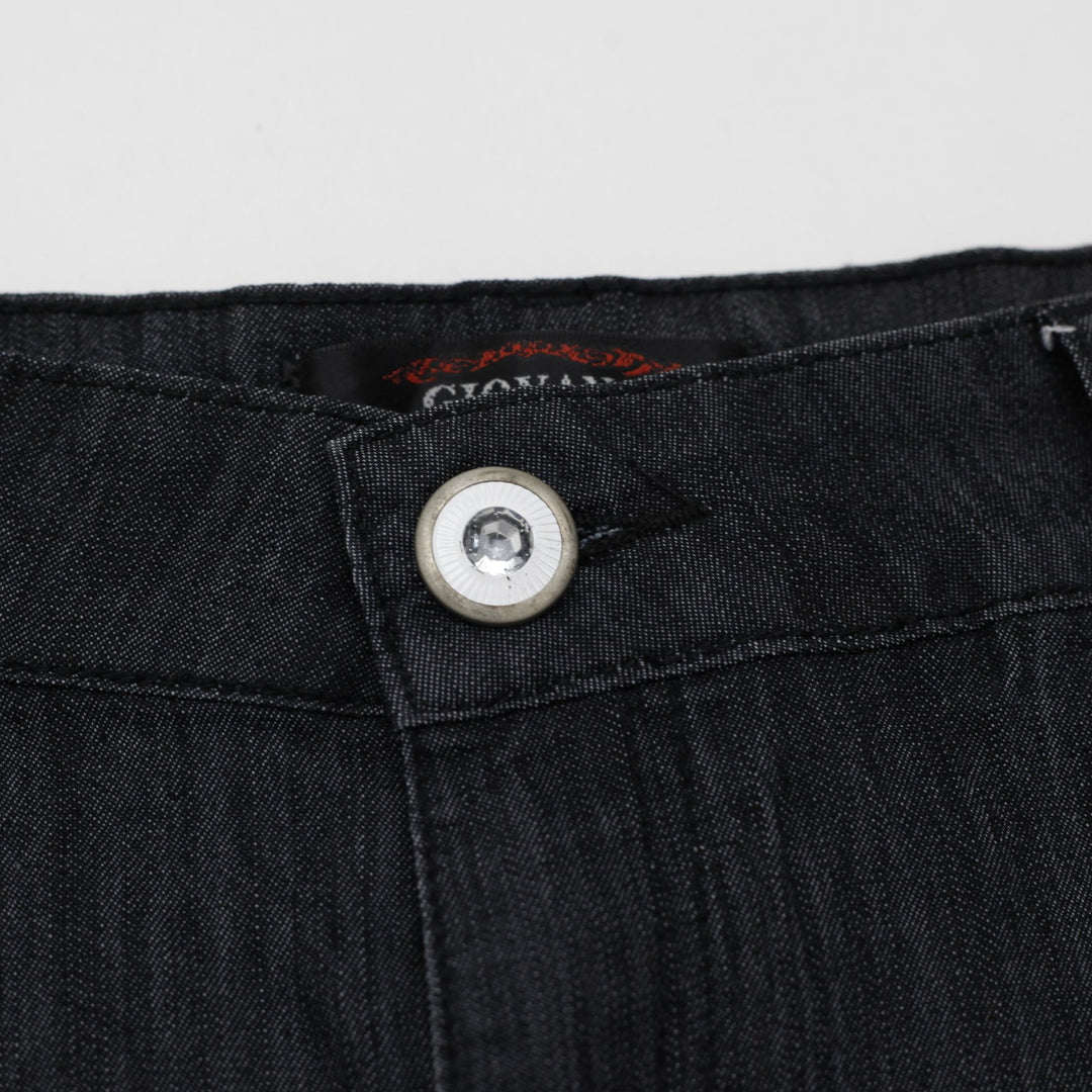 Y2K Ladies GIOVANA Dark Wash Studded Denim Maxi Skirt