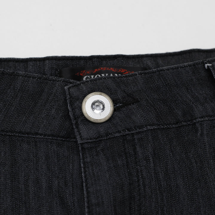 Y2K Ladies GIOVANA Dark Wash Studded Denim Maxi Skirt