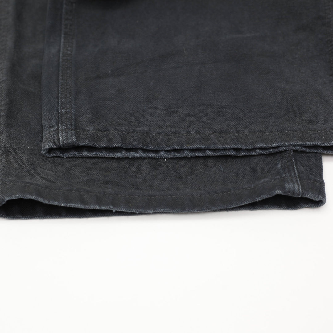 Mens 2014 Carhartt B11 BLK Carpenter Pants Canvas Dungarees Loose 36x32