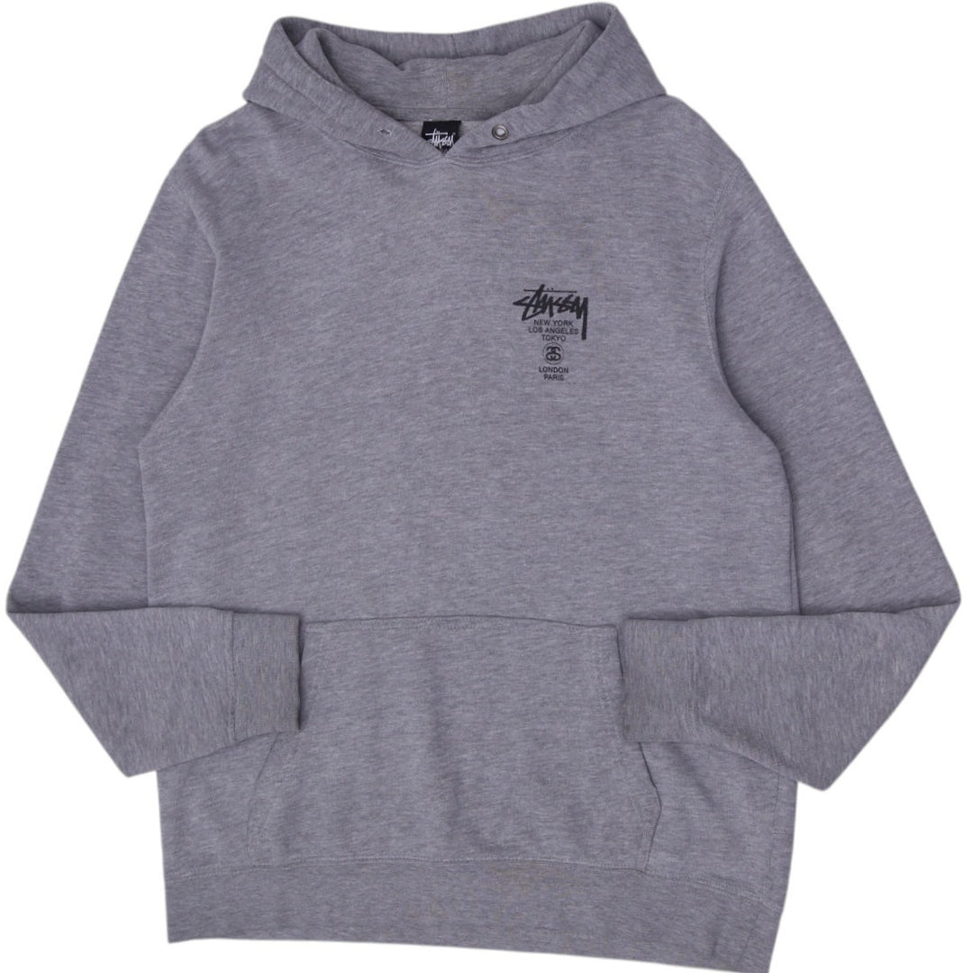 Mens Stussy World Tour Hoodie Pullover Hoodie Size L