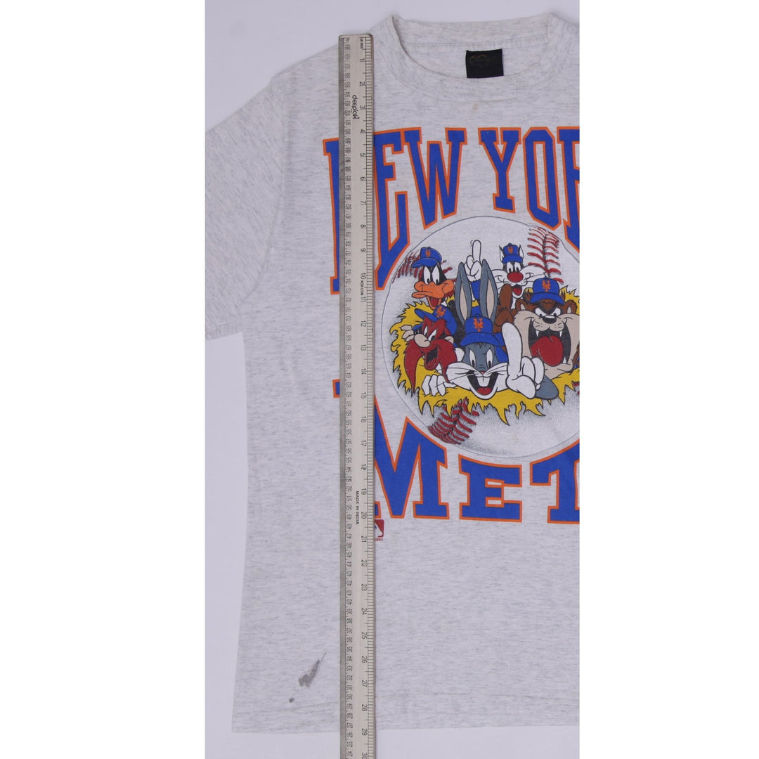 Vintage 1991 New York Mets Looney Tunes Graphic T-Shirt Large Changes Tag
