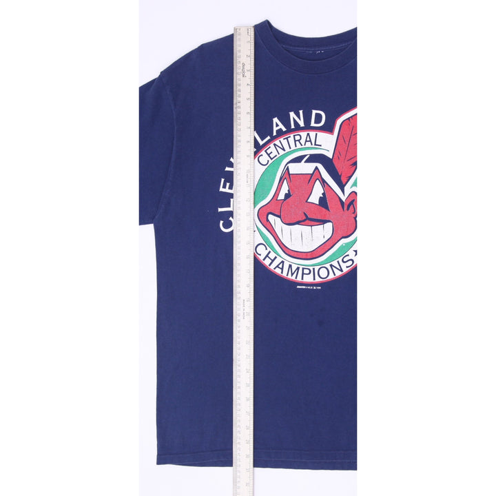 Vintage 1995 Starter Cleveland Indians MLB Central Division Champions T-Shirt