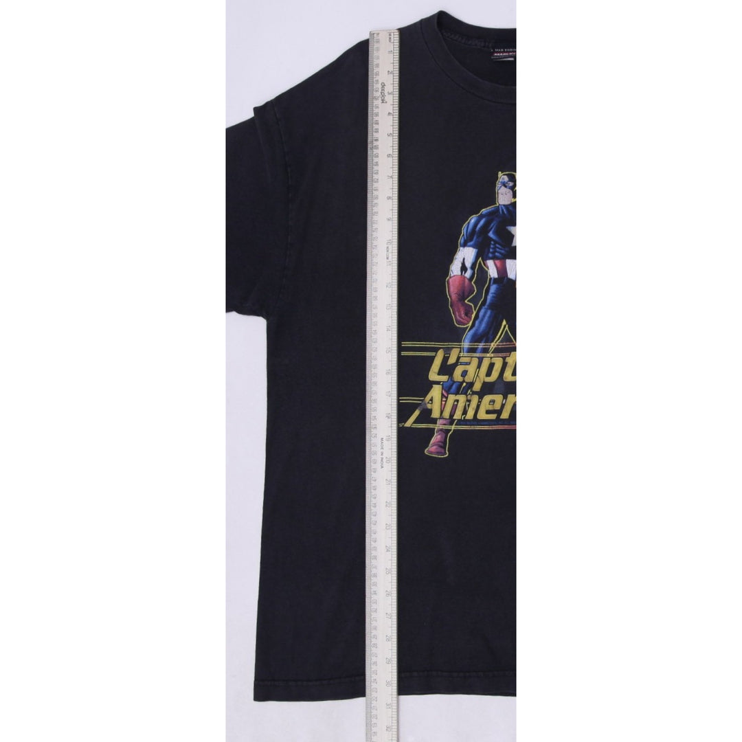 Vintage Captain America By Mad Engine/ Marvel Size XL Black T-Shirt | Migration_T-Shirts - View 6 | Fashion Rerun
