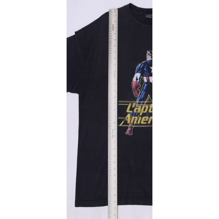Vintage Captain America By Mad Engine/ Marvel Size XL Black T-Shirt | Migration_T-Shirts - View 6 | Fashion Rerun