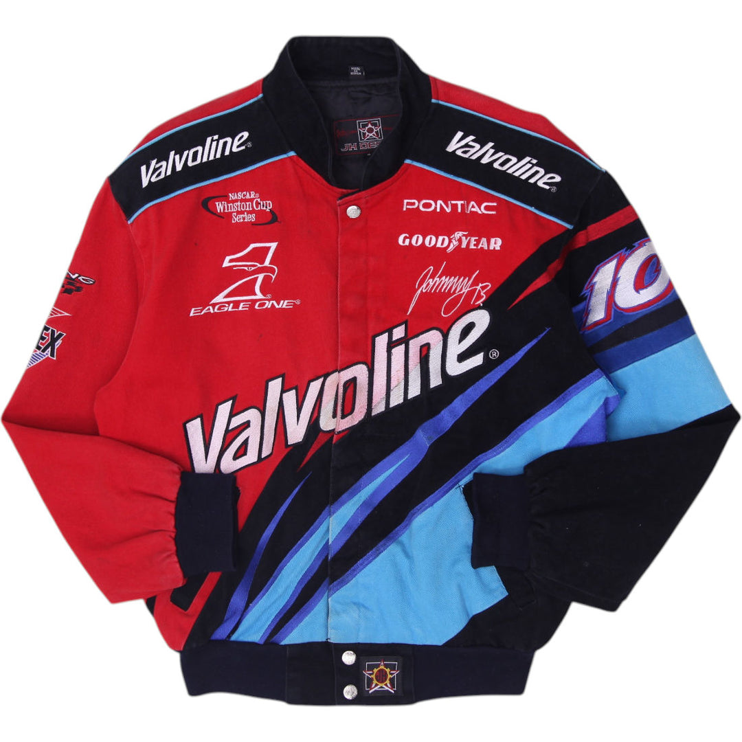 Vintage 90s JH Design Valvoline NASCAR Racing Jacket Size S