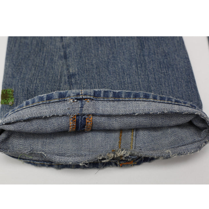 Y2K Ladies True Religion Patchwork Flare Jeans Ashbury Size 27 Made In USA