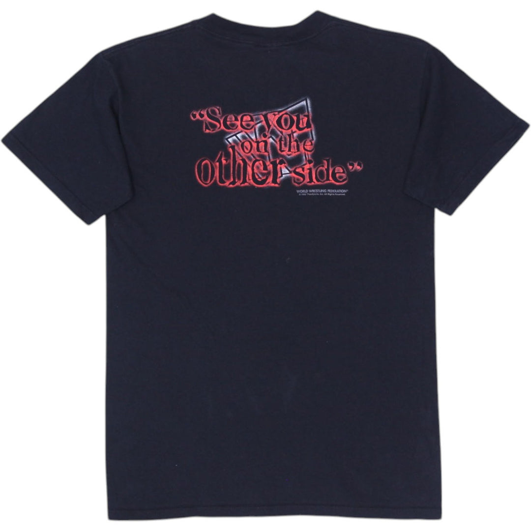 Vintage Mens WWF Undertaker T-Shirt Black Graphic Wrestling Tee