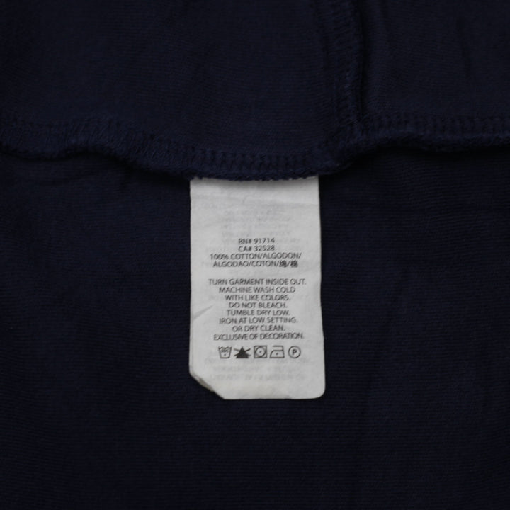 Armani Exchange Men's Navy Blue Quarter Zip Sweatshirt Embossed AX Logo Size L