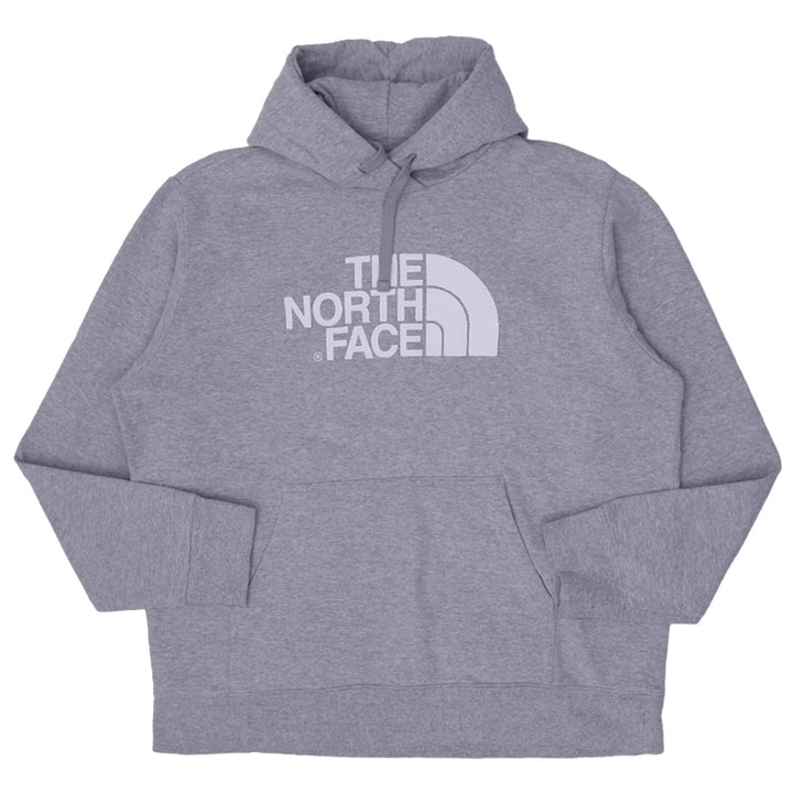 Mens The North Face Logo Gray Pullover Hoodie
