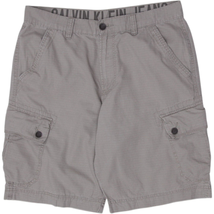 Mens Calvin Klein Cargo Ripstop Pockets Casual Shorts Size 34