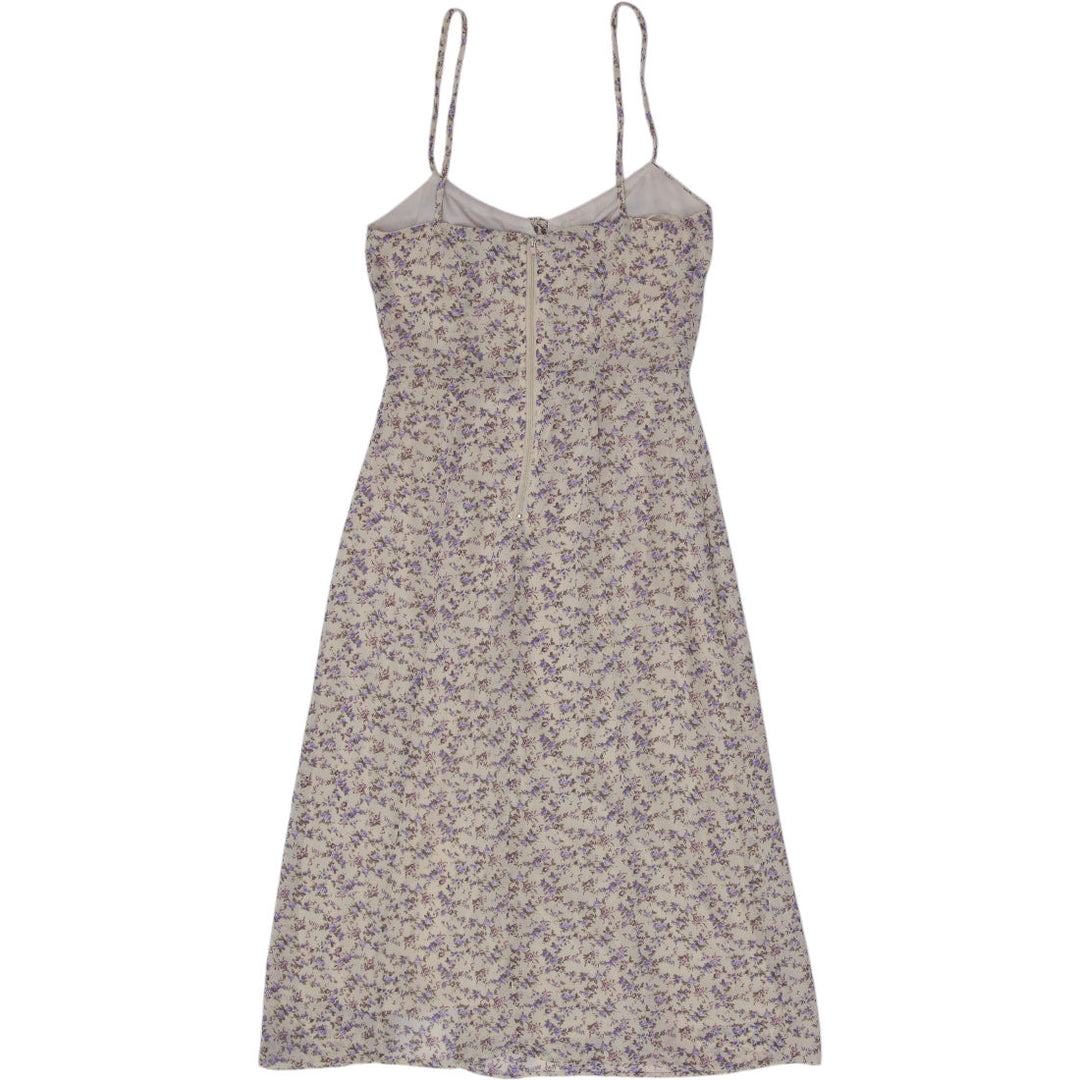 Y2K Ladies Windsor Ditsy Floral Spaghetti Strap Midi Dress Size XS