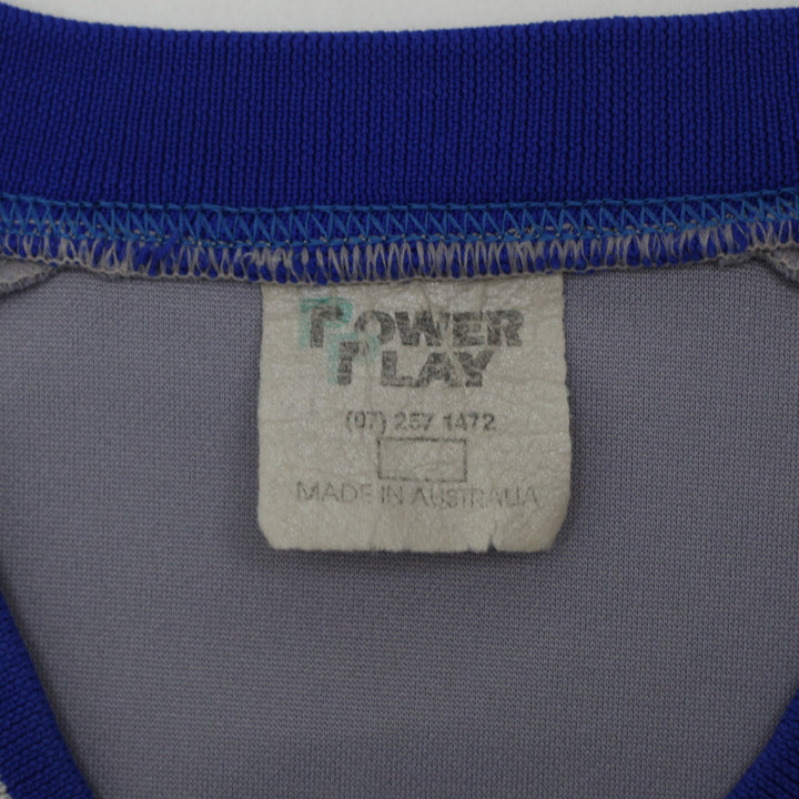 Vintage Mens Dodgers Baseball Jersey Grey V-Neck Sportswear | Migration_Jerseys - Back View | Fashion Rerun
