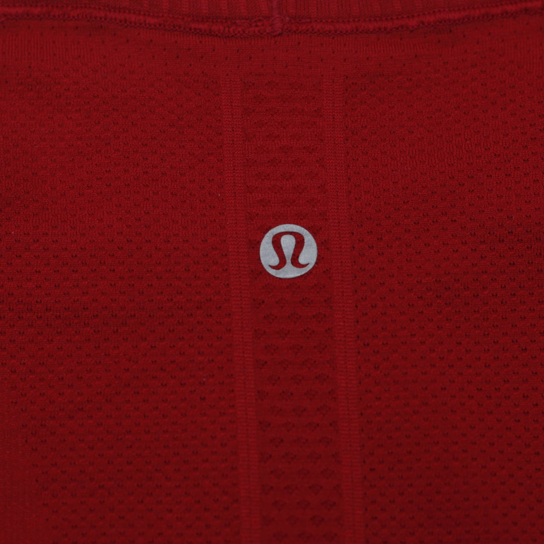 Ladies Lululemon Red Swiftly Tech Short Sleeve Crewneck Sports T-Shirt Size 12
