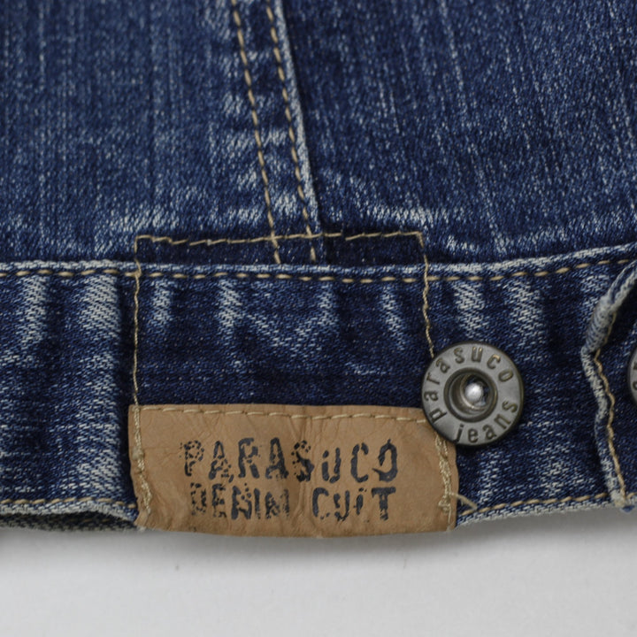 Y2K Ladies Parasuco Denim Cult Fitted Jean Jacket Size XS / TP