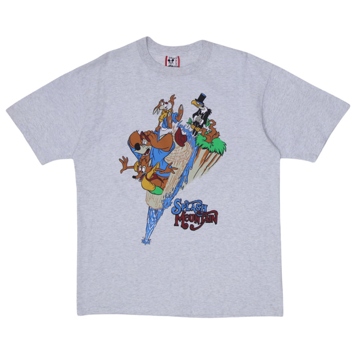 Vintage Disney Designs Splash Mountain T-Shirt Made In USA Size L / XL , Gray - Fashion Rerun Vintage Migration_T-Shirt
