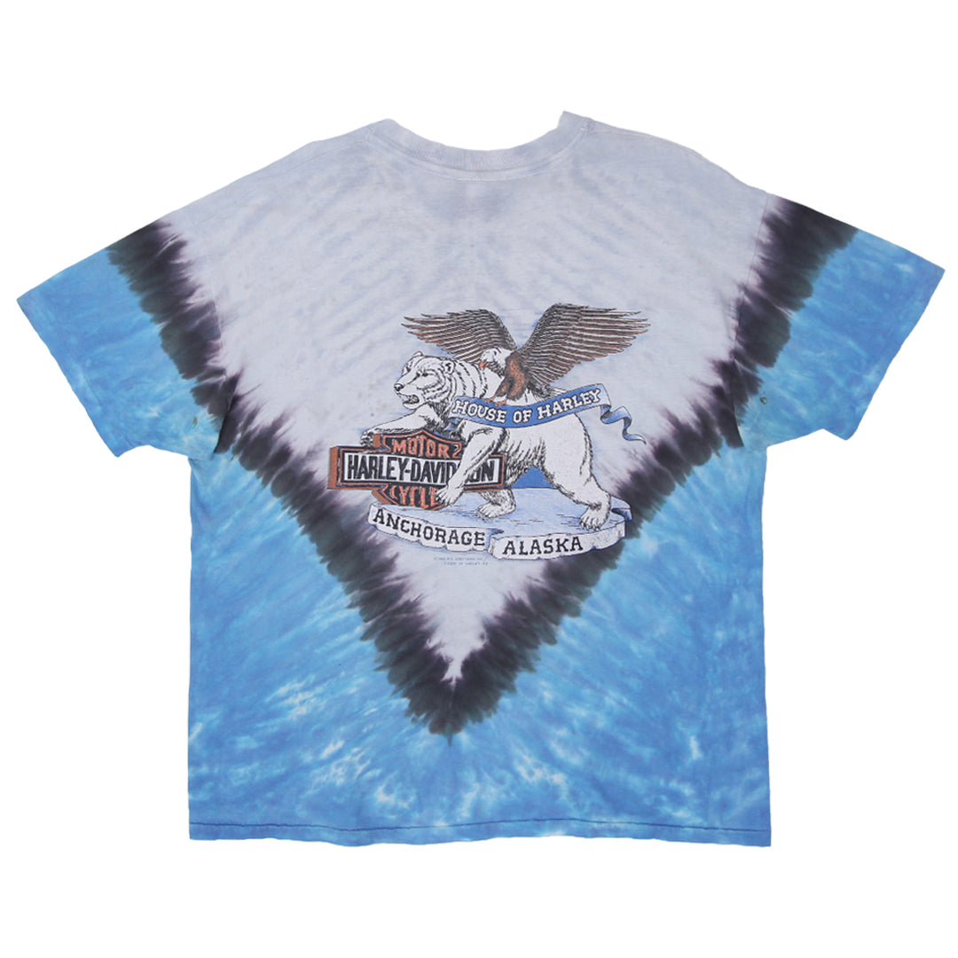 90's Vintage Harley Davidson Milwaukee Wisconsin T-Shirt Distressed S.Stitch Made In USA XL - Fashion Rerun Vintage Migration_T-Shirt