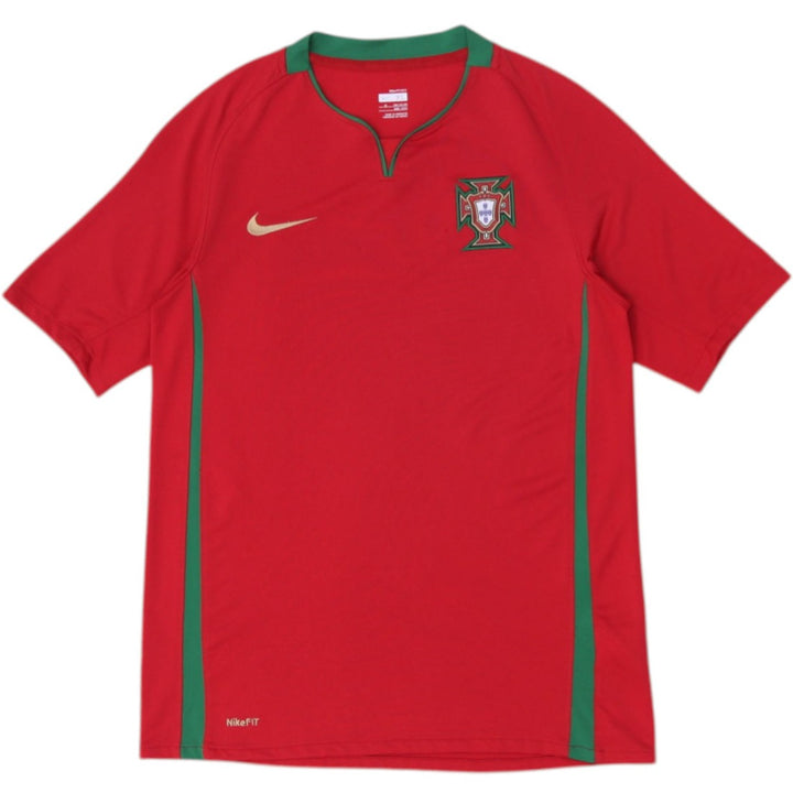 Vintage Youth Boys Nike Portugal 2008-09 Soccer Red Jersey | Migration_Jerseys | Fashion Rerun