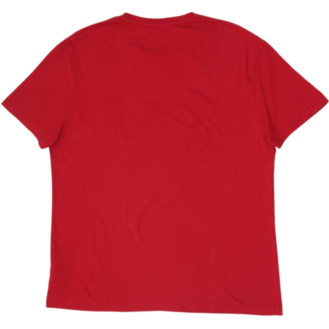 Mens Polo Ralph Lauren Red Big Graphic Logo T-Shirt Classic Fit Size L