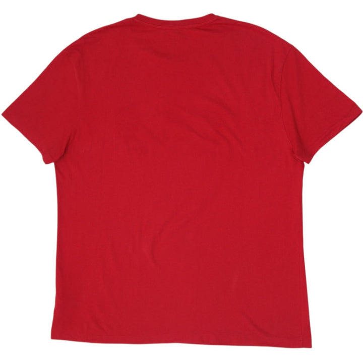 Mens Polo Ralph Lauren Red Big Graphic Logo T-Shirt Classic Fit Size L