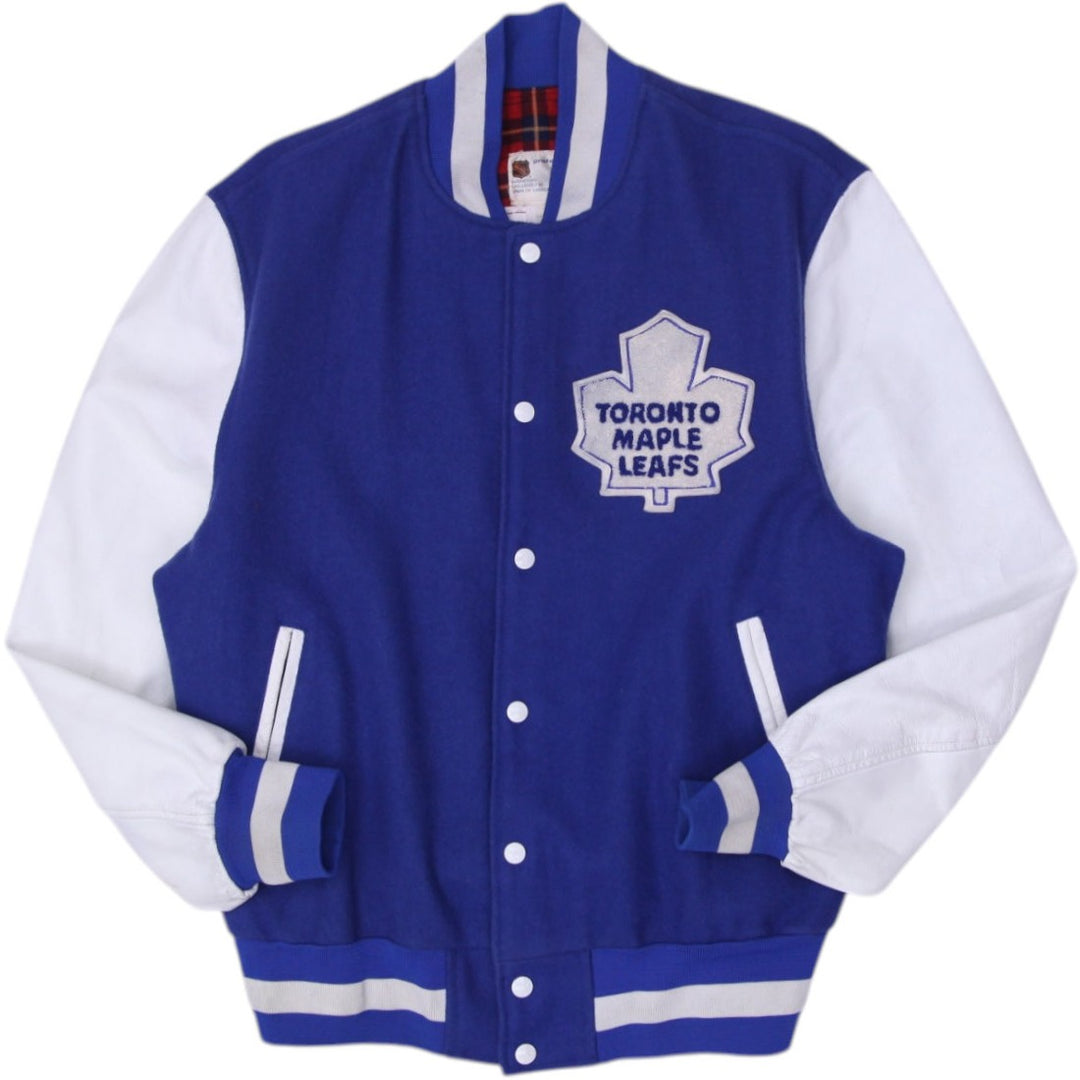 Vintage Toronto Maple Leafs Varsity Jacket Blue White NHL Logo XXL | Migration_Jackets | Fashion Rerun