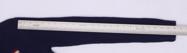 Vintage Polo Ralph Lauren Navy American Knit Flag Embroidered Stars Sweater