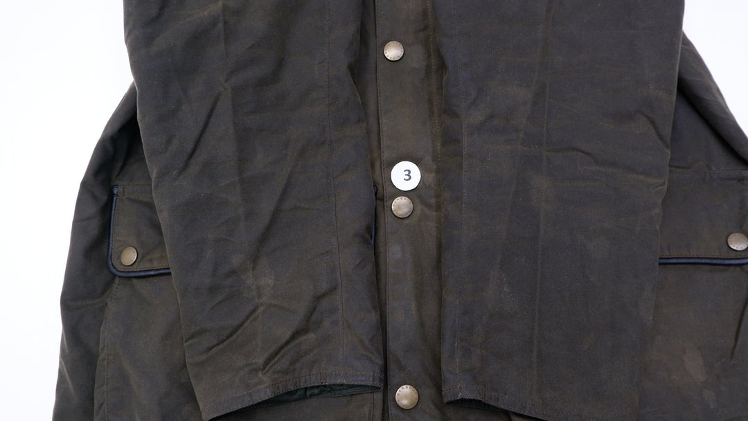 Mens Barbour Hartlington Wax Button Jacket Olive | Migration_Jackets UAENAT20 - View 8 | Fashion Rerun