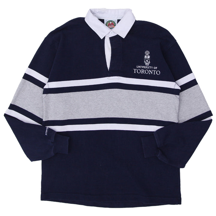Vintage Barbarian Rugby Wear University Of Toronto Rugby Shirt M - Fashion Rerun Vintage Migration_T-Shirt