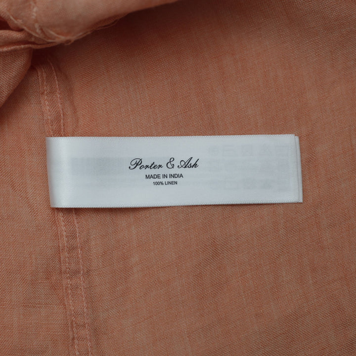 Y2K Mens Porter & Ash 100% Linen Short-Sleeve Button-Down Shirt Size S