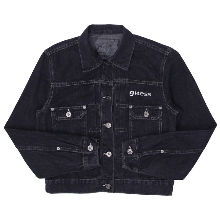 Y2K Ladies Guess Black Denim Jacket
