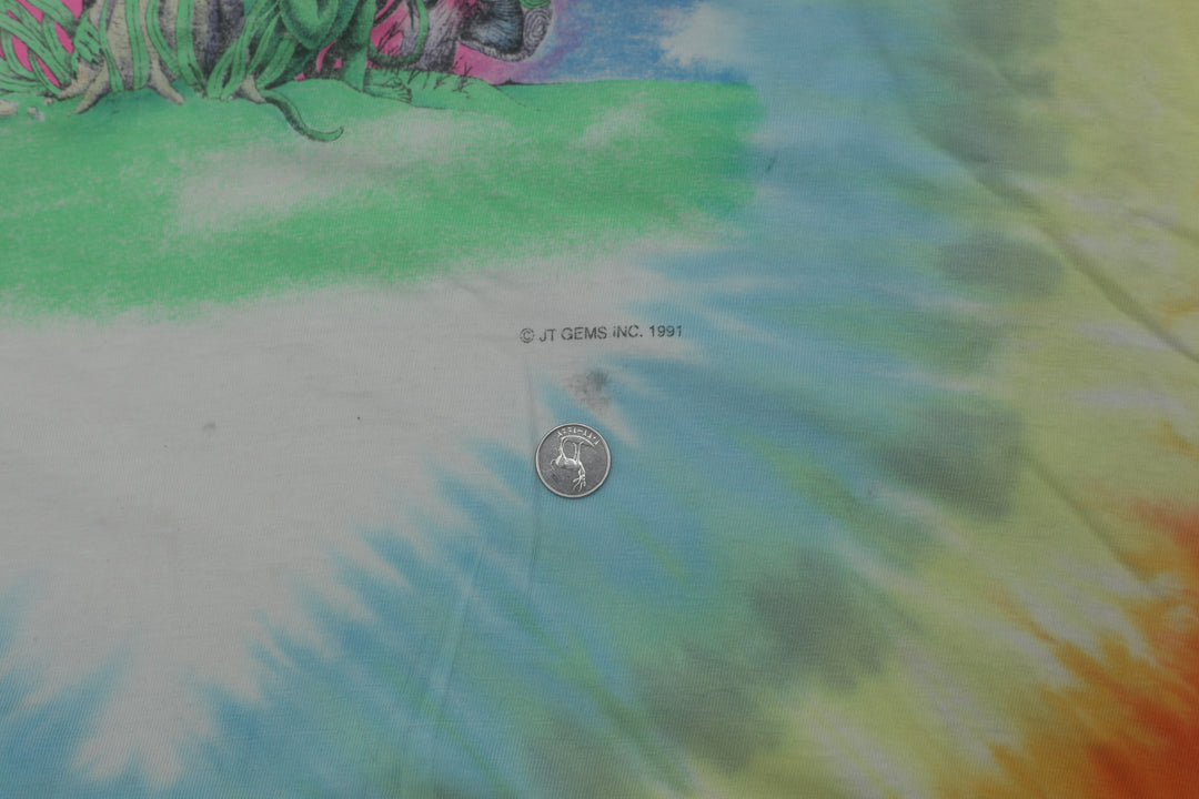 Vintage 1991 Shroomarama Tie Dye Psychedelic Rare Shirt Hippie Greatful Dead
