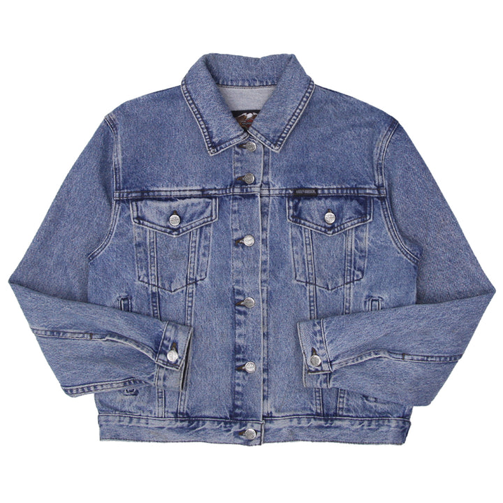 Vintage Harley Davidson Ladies Denim Jacket Size Small - Fashion Rerun Vintage Migration_Jacket