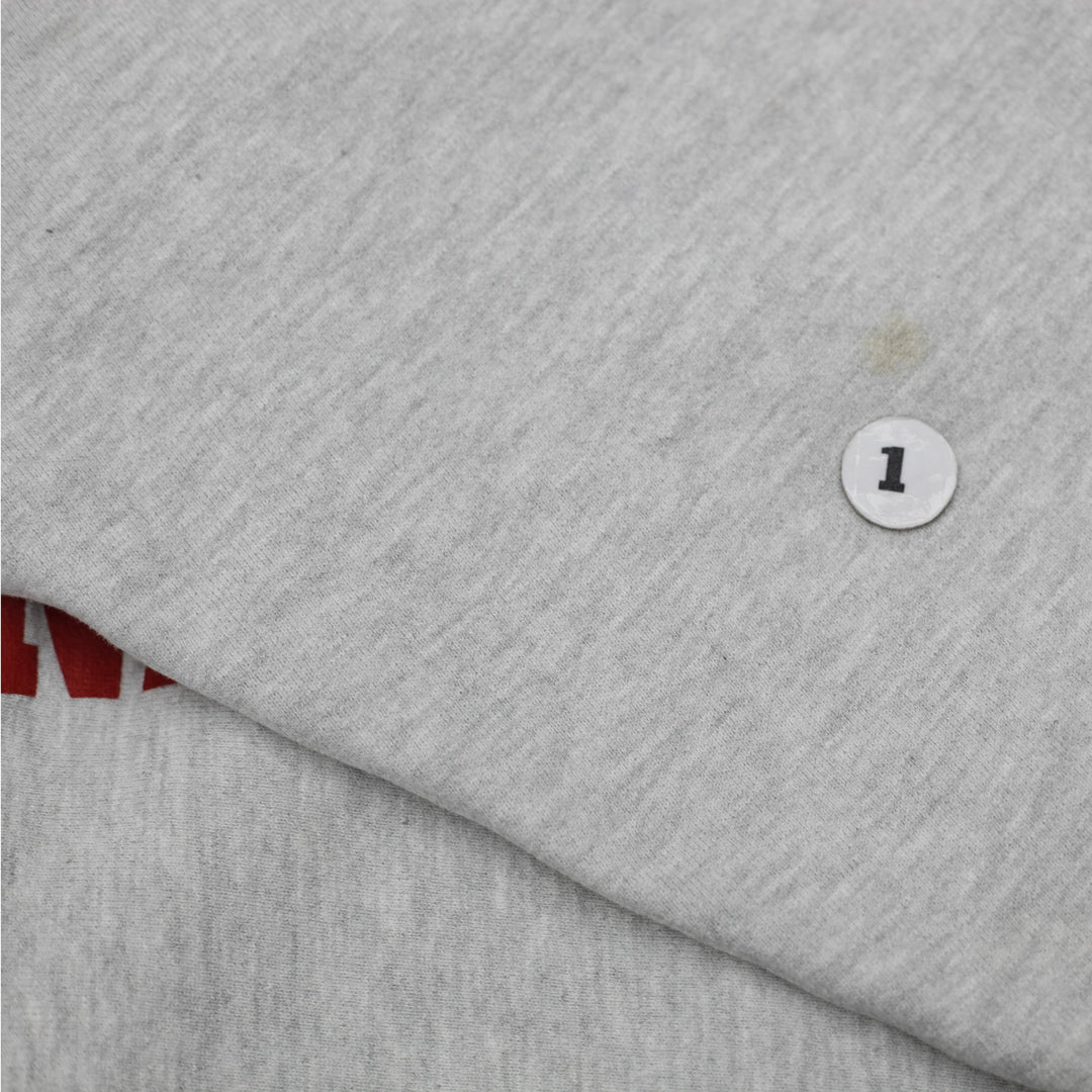 Vintage Champion Reverse Weave Sweatshirt Gray Indiana University Logo Large | Migration_Sweatshirt - Detail | Fashion Rerun