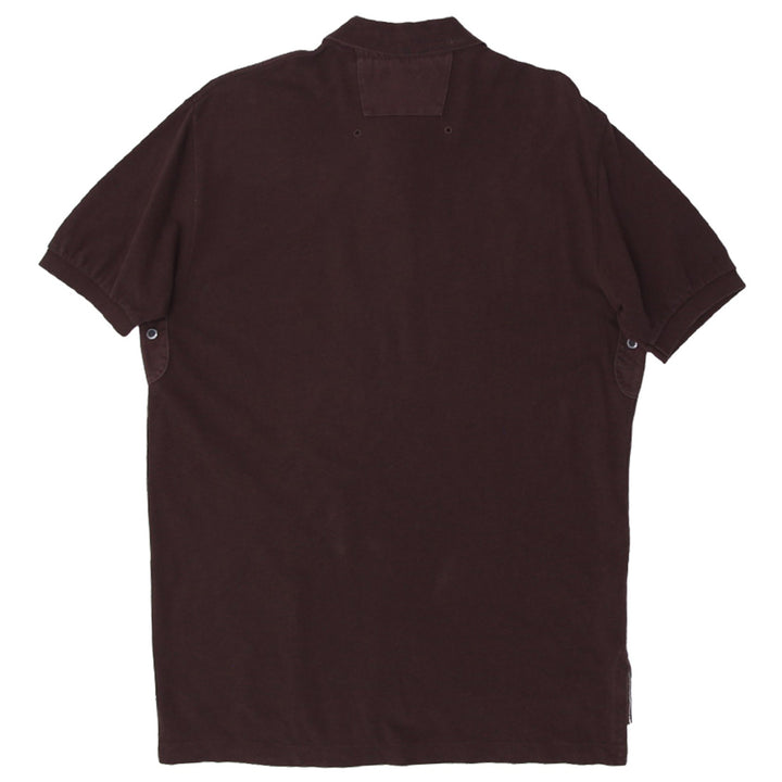 Vintage Mens Ralph Lauren Polo Brown Embroidered Golf Rugby Shirt