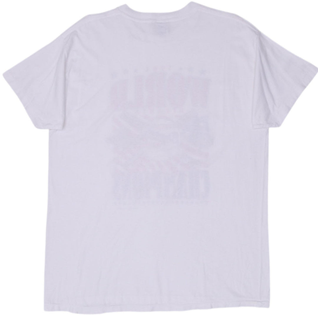 Vintage 1995 Atlanta Braves World Series Champions Made In USA T-Shirt | Migration_T-Shirts - Side View | Fashion Rerun