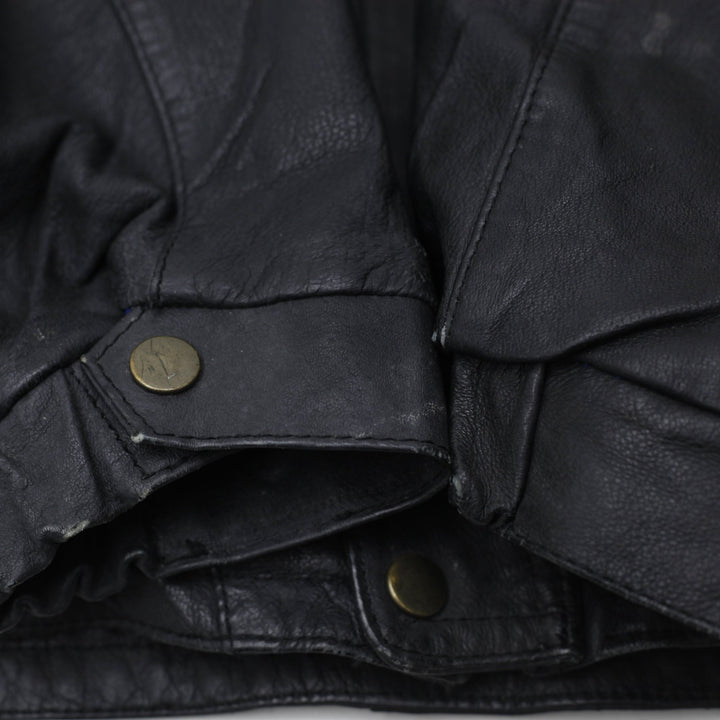 Vintage 80s Starter NBA Detroit Pistons Leather Jacket Size L