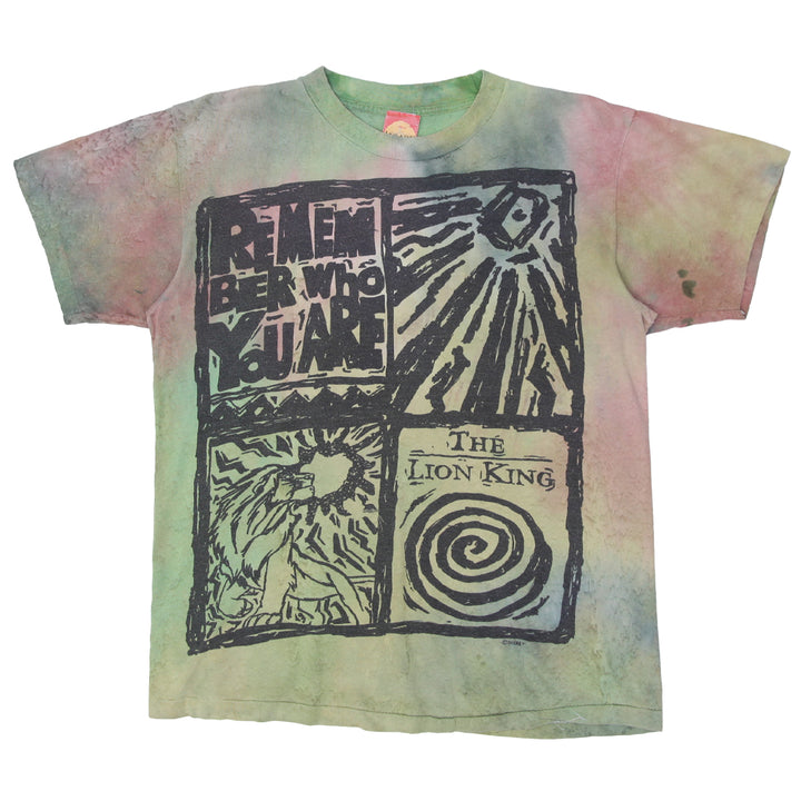 Vintage The Lion King Remember Who You Are Tie Dye T-Shirt Single Stitch L - Fashion Rerun Vintage Migration_T-Shirt