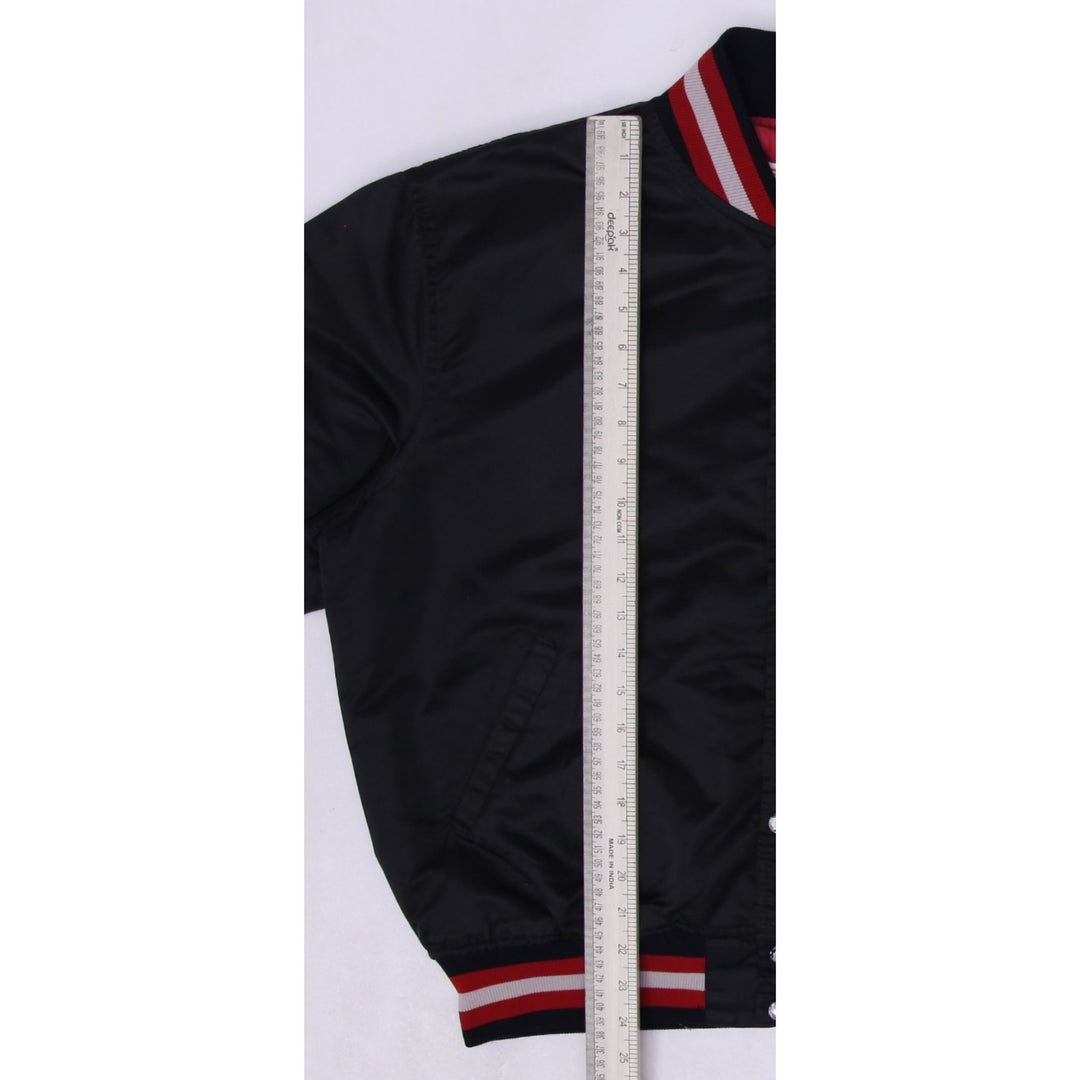 Vintage 1980s Chicago Blackhawks Starter Satin Varsity Jacket Size L