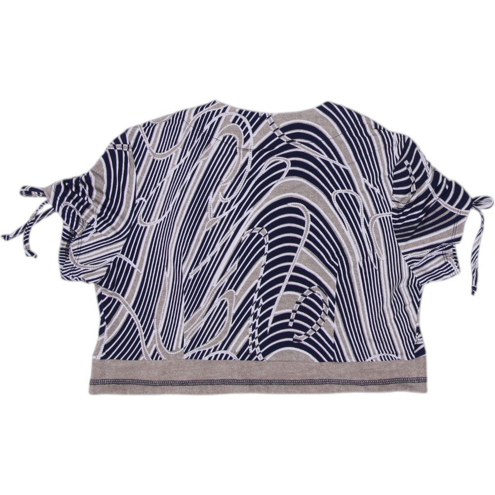 Y2K Artex Striped Pattern Bolero Tops Size M | Migration_Jackets - Side View | Fashion Rerun