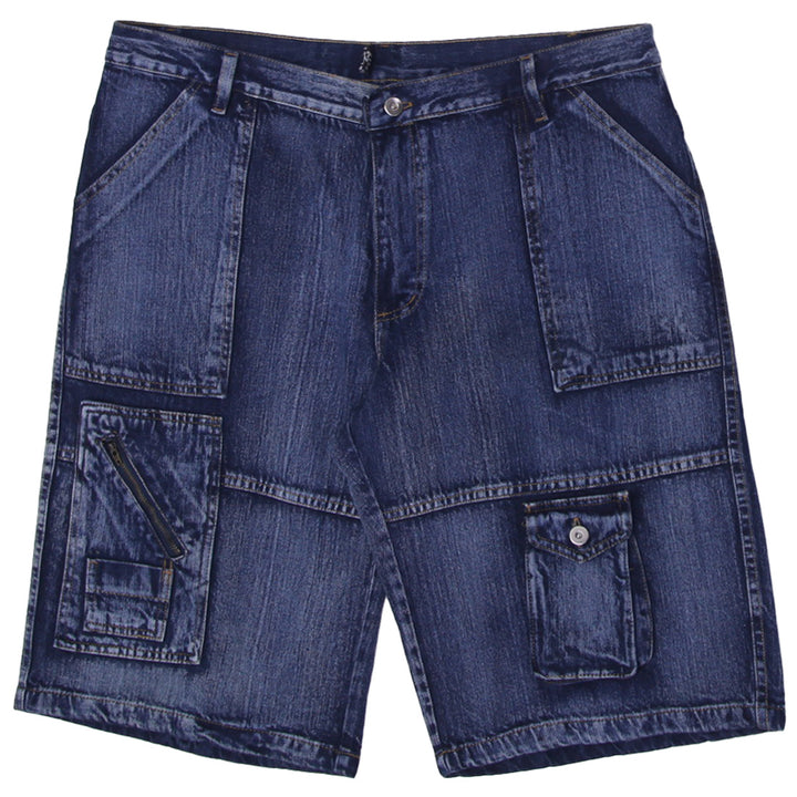 Mens Washed Denim Shorts