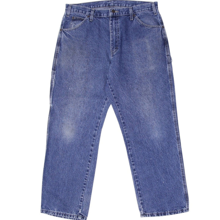 Mens Dickies Jeans Blue Denim Workwear Straight Fit