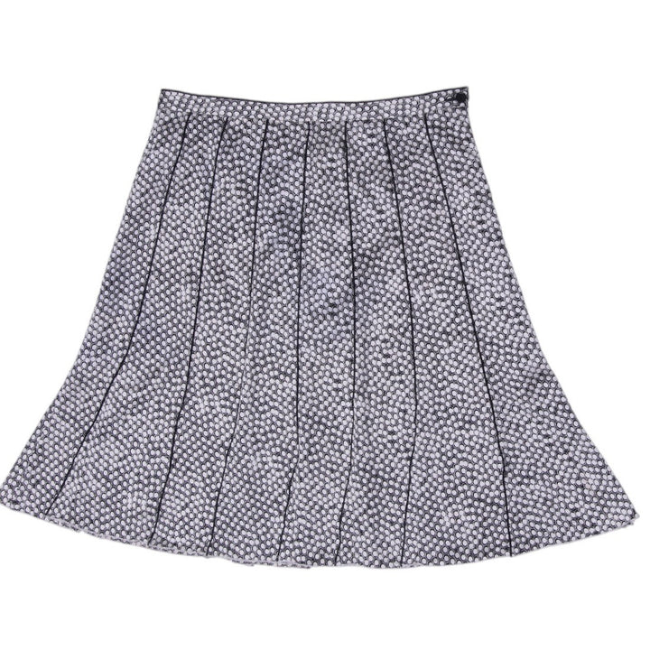Y2K Ladies Korinna Petite Monochrome Geometric A-Line Skirt Size 14
