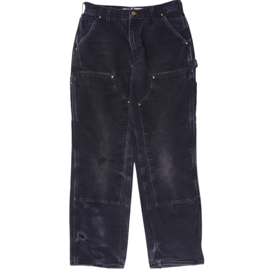 Mens Carhartt B01 BLK Dungaree Fit Double Knee Pants Size 32x32