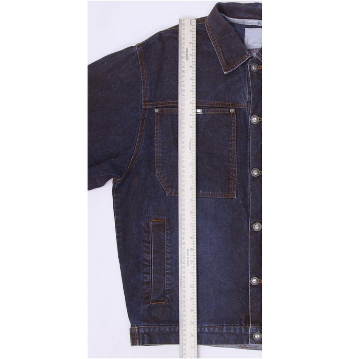 Mens Embroidered Karl Kani Trucker Denim Jacket