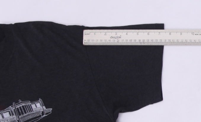 Vintage 80s Stedman Black Graphic Earthquake Team T-Shirt made in USA Size XL | Migration_T-Shirts - View 8 | Fashion Rerun