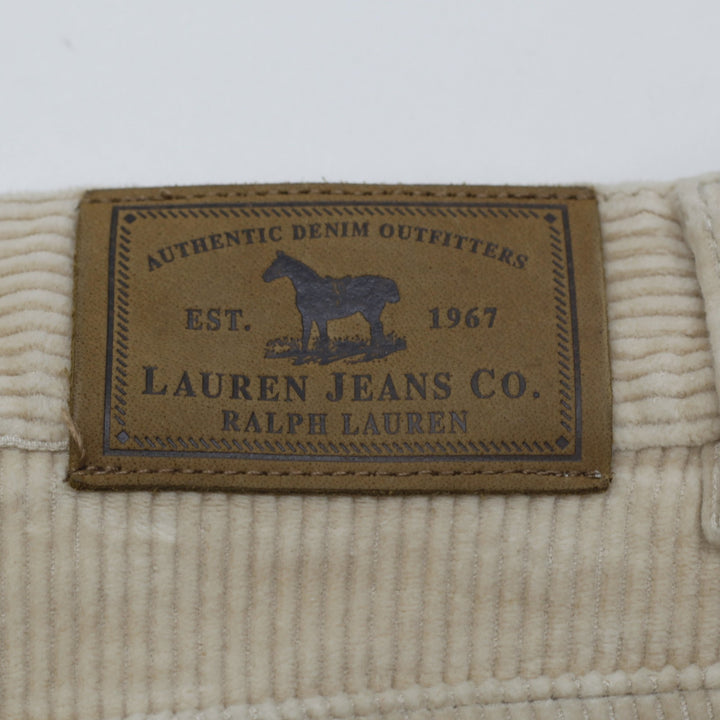 Lauren Jeans Co. Ralph Lauren Women's Beige Corduroy Pants Size 10