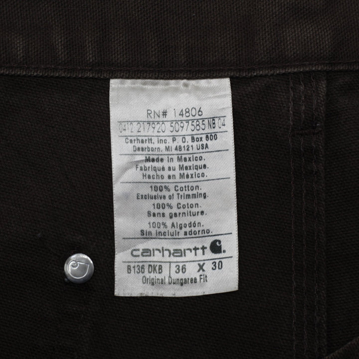 Mens Carhartt Canvas Utility Workwear Cargo Pants Size 36x30 | Migration_Pants - Back View | Fashion Rerun