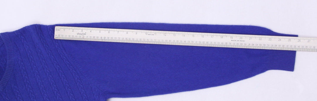 Mens Navy Blue Cashmere V-Neck Knitwear Size M | Migration_Knitwear & Sweaters - View 8 | Fashion Rerun
